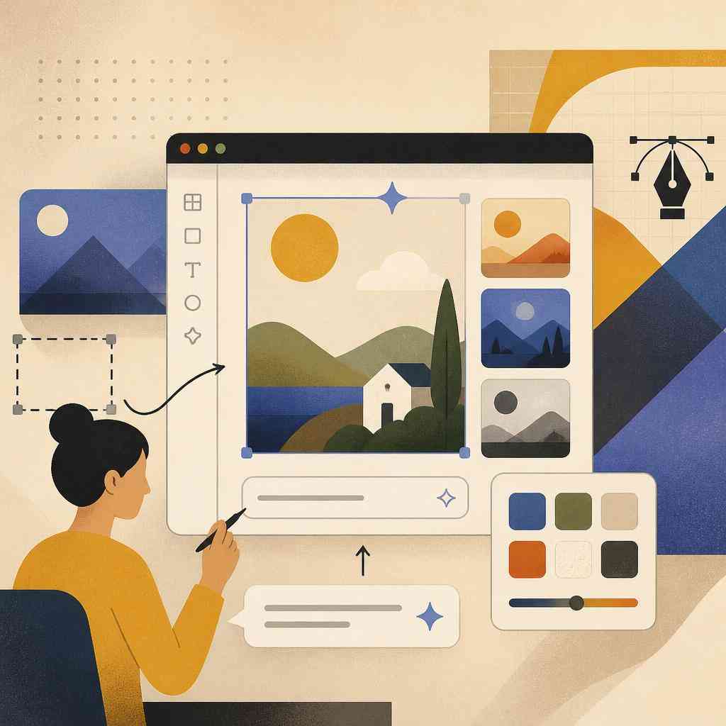 Google представи Google Pics — AI отговорът на Canva, базиран на текстови подкани