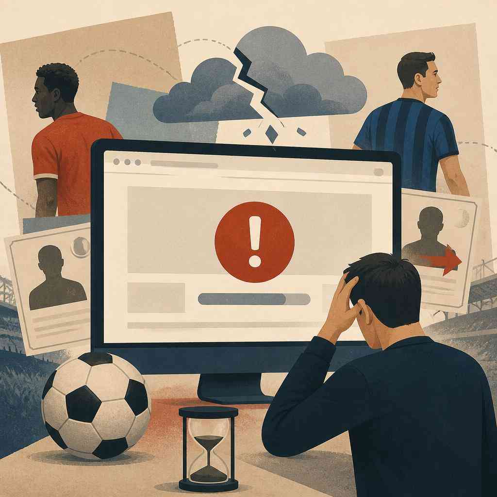 Технически проблем блокира блога за футболни трансфери на Sky Sports