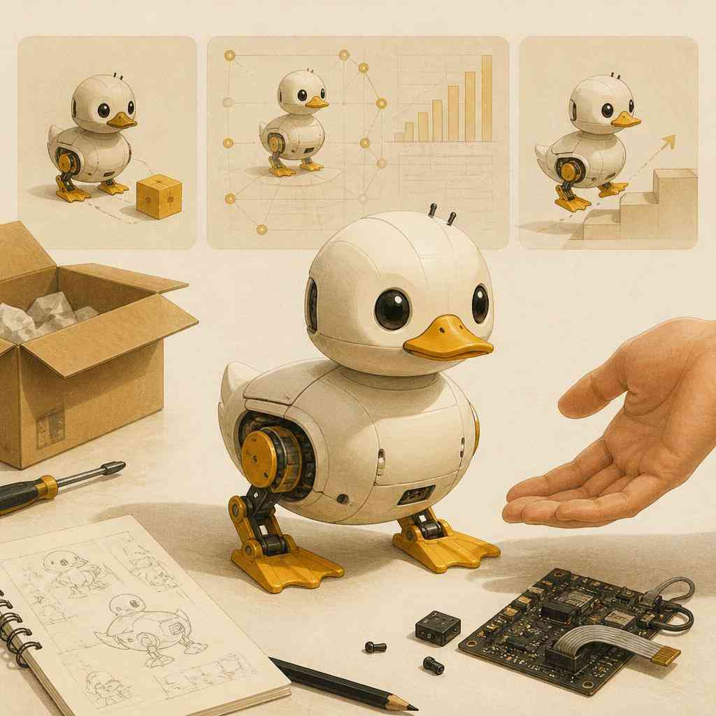 Hugging Face пуска сладък робот-патица Microduck с отворен код за $399