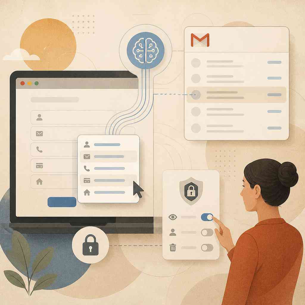 Умното автоматично попълване в Chrome вече може да търси данни директно в Gmail
