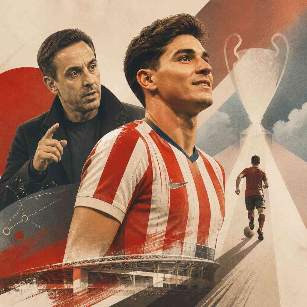 Гари Невил призова Arsenal да привлече Julian Alvarez: „Той е магията, която ще донесе Шампионската лига“