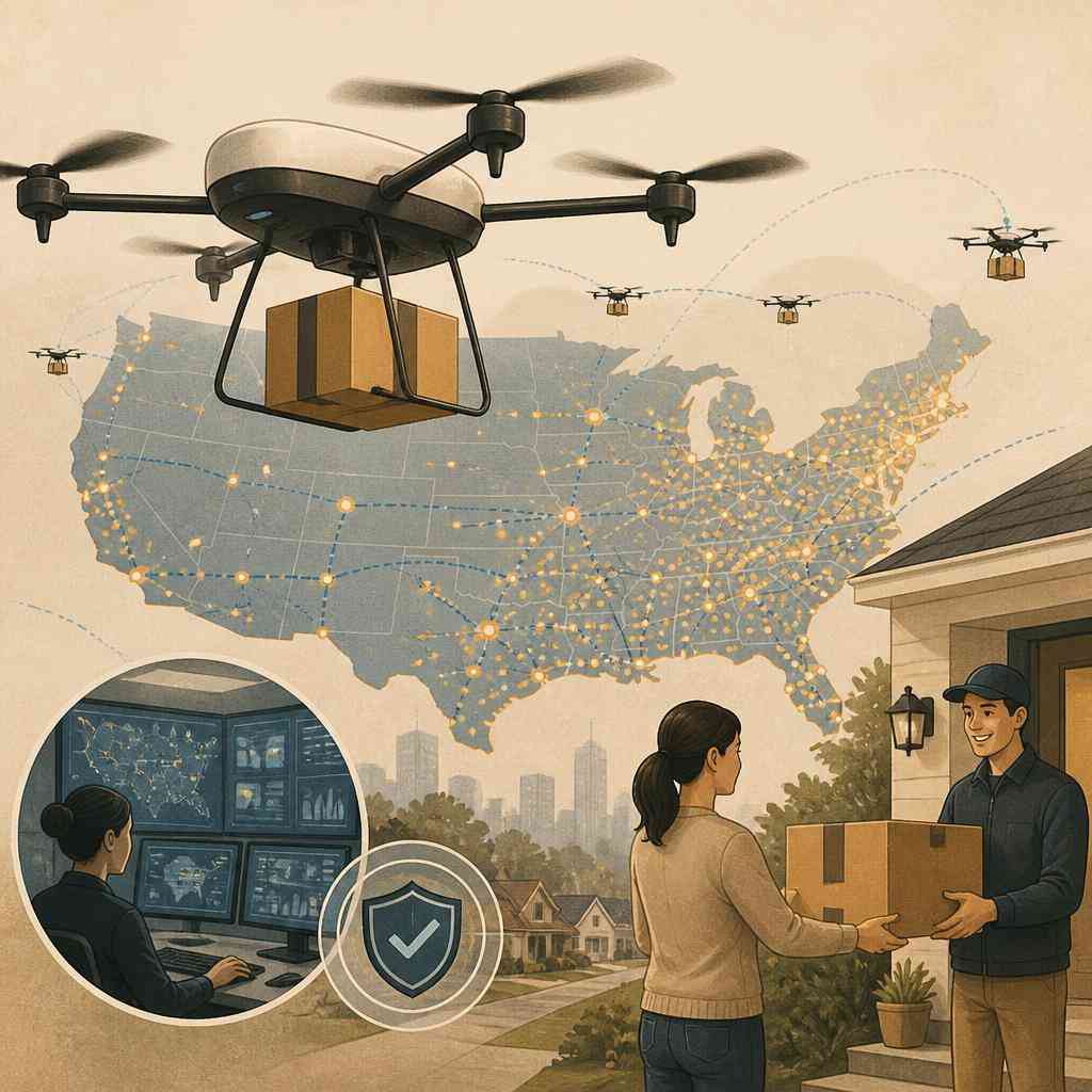 Amazon разширява доставките с дронове Prime Air в близо 500 американски града