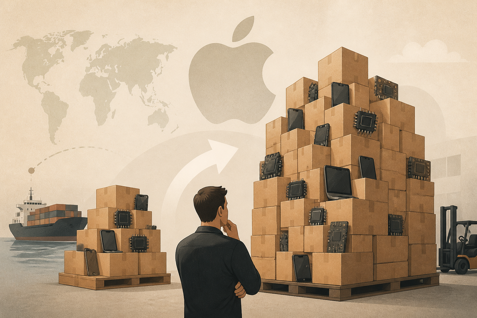 Apple трупа рекордни запаси в очакване на сериозен недостиг на компоненти